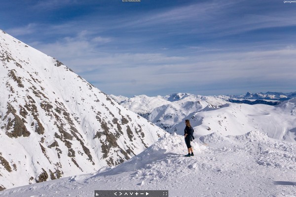 Die Kuhleitenhütte im Winter (2361 m), Hafling